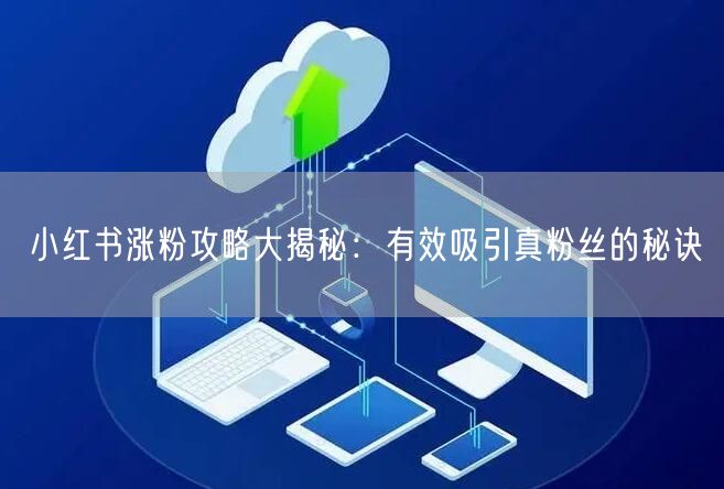 小红书涨粉攻略大揭秘:有效吸引真粉丝的秘诀