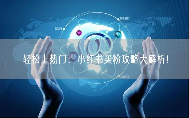 轻松上热门:小红书买粉攻略大解析!