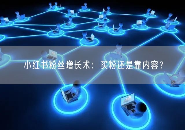 小红书粉丝增长术:买粉还是靠内容?
