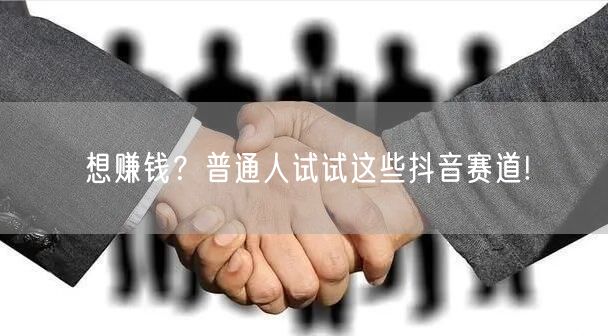 想赚钱?普通人试试这些抖音赛道!